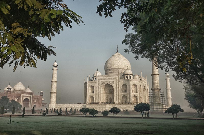 the Taj Mahal