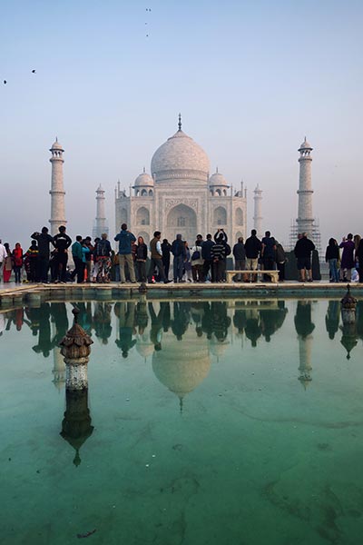 fog at the Taj
