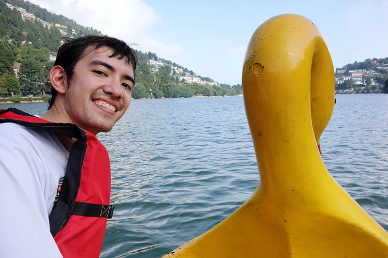 David is on a boat